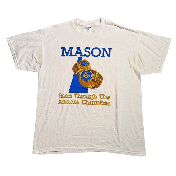 Jerzees Other - Vintage Free Mason Shirt Been Through The Middle Chamber Freemason Large